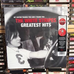 The White Stripes Greatest Hits Vinyl - Black, White & Red black vinyl
